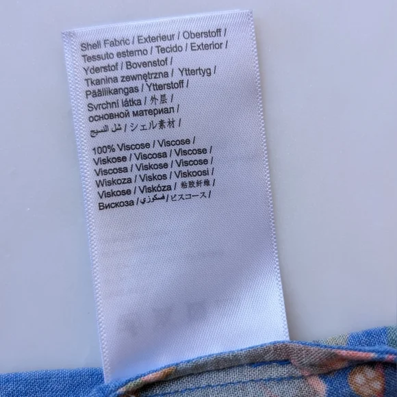 FLAWED (Side Tear) Farm Rio Macaw Party Coverup Small - Picture 10 of 11